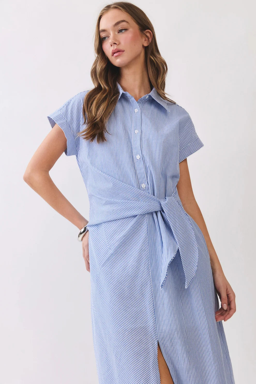 Tie Front Midi Dress