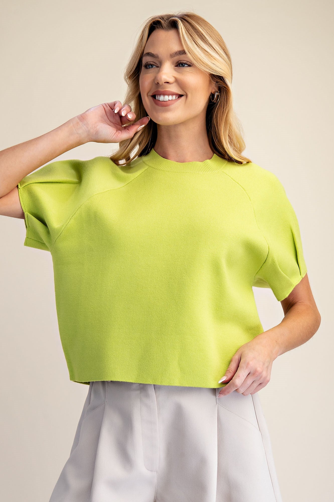 Lime Sweater Top