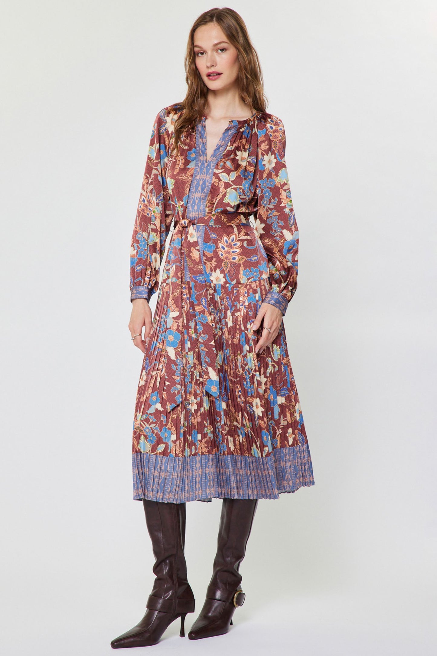 Botanical Floral Print Dress