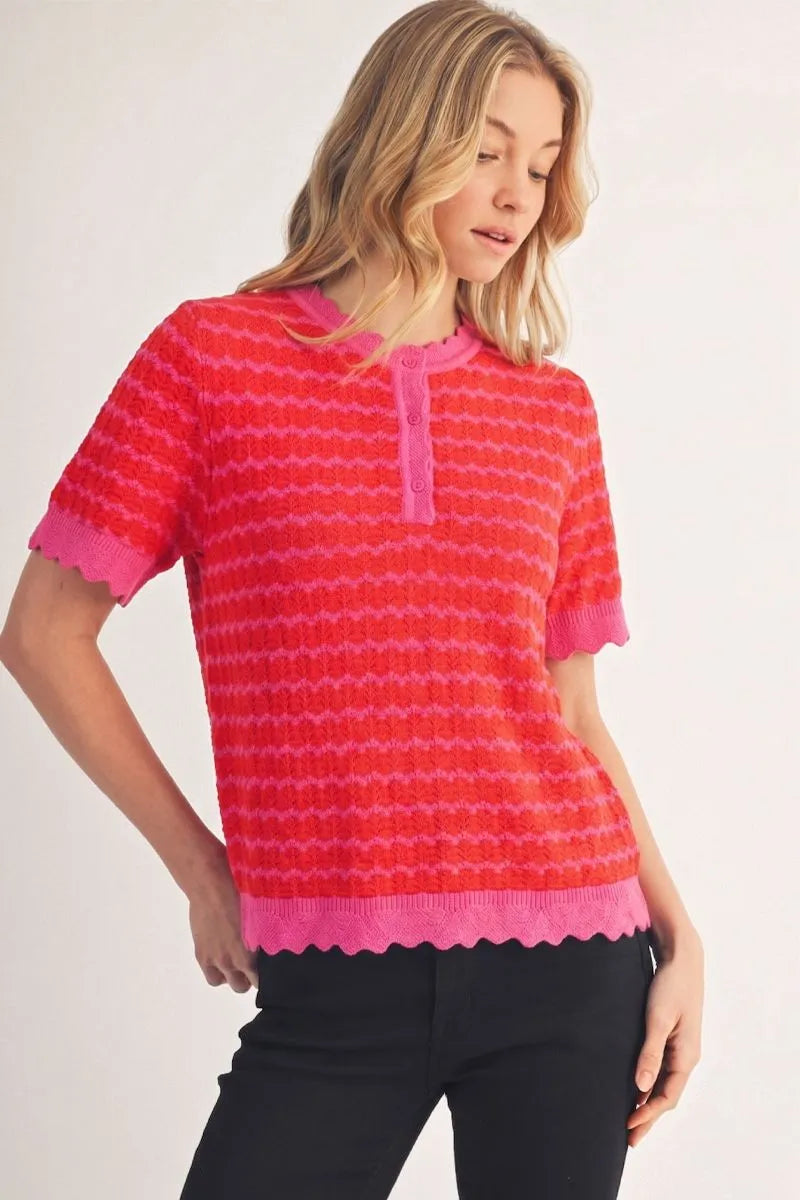 Hot Pink/Red Top
