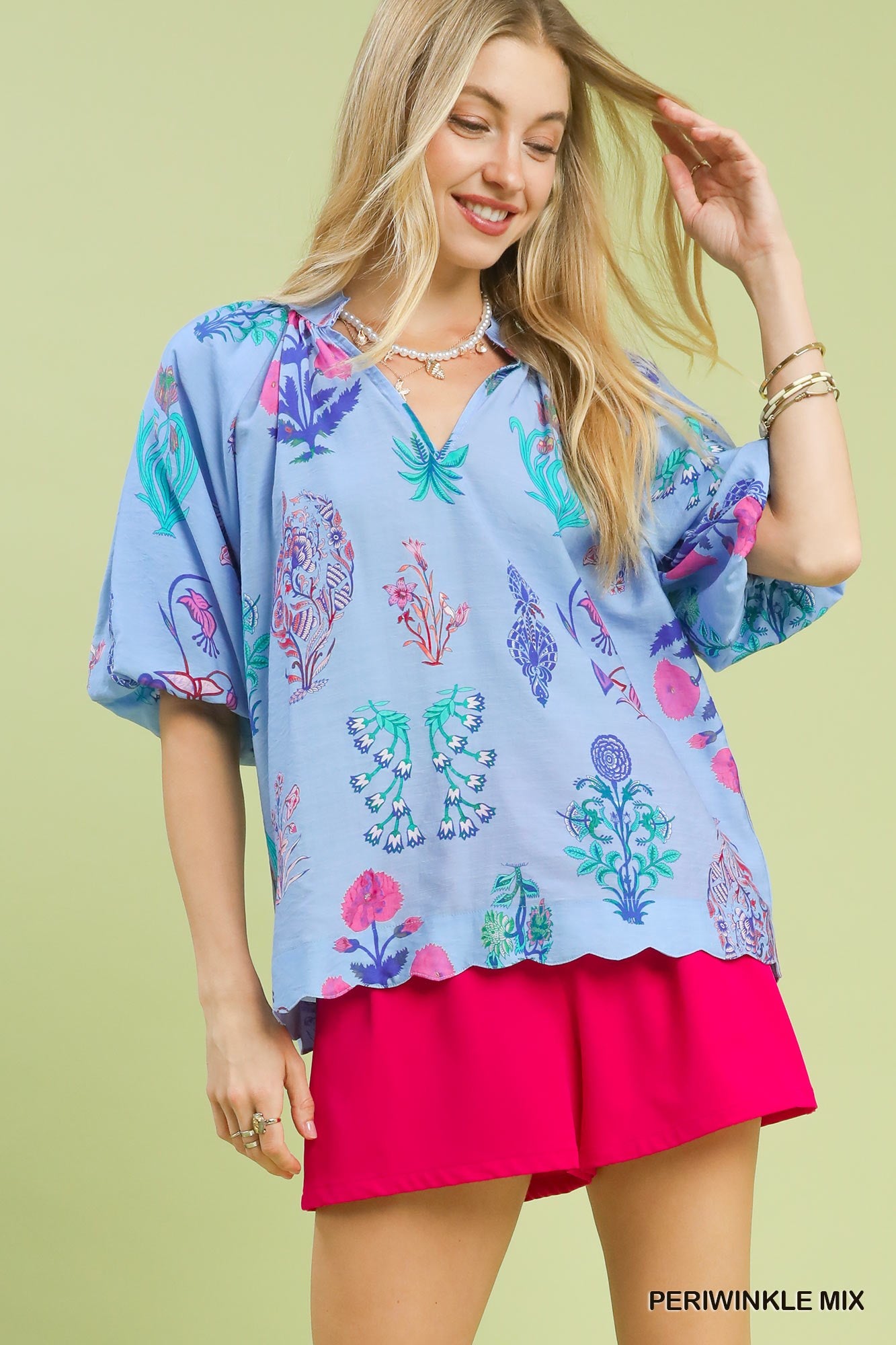 Periwinkle Mix Top