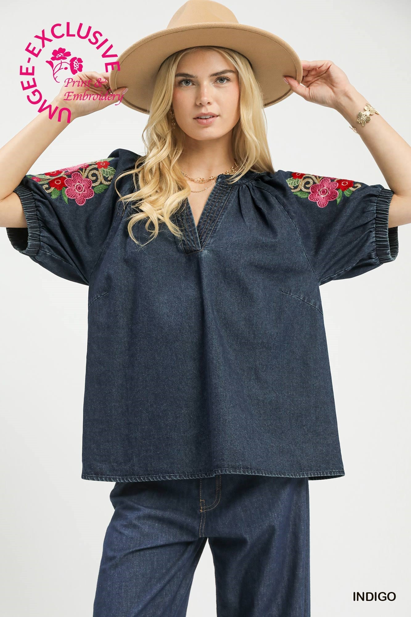 Indigo Denim Top