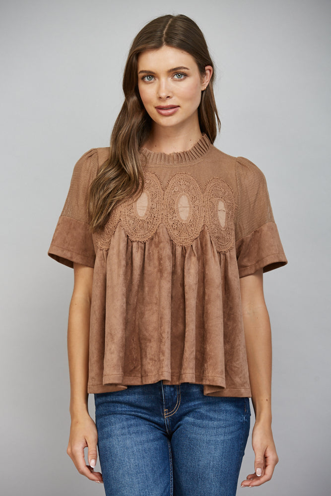 Lace Applique Top