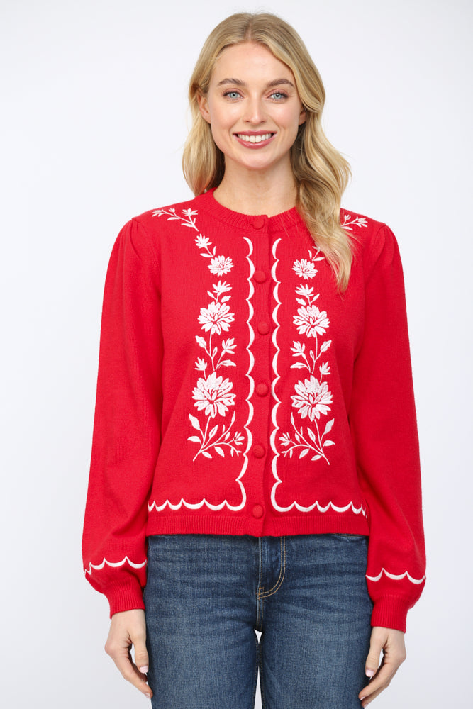 Emb. Detail Cardigan