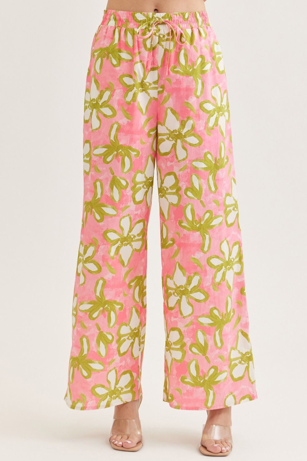 Floral Wide Leg Pants