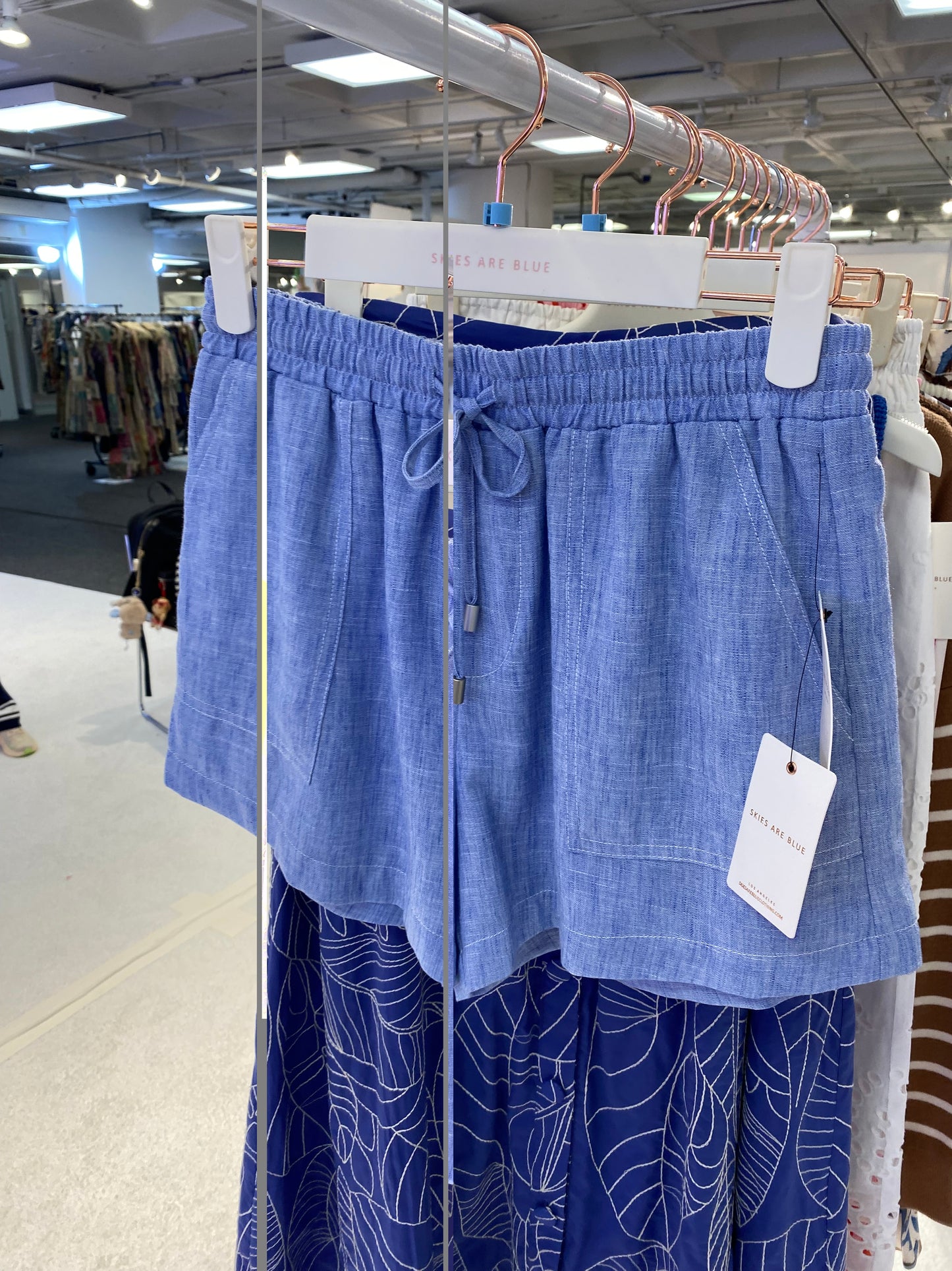 Stripe Elastic Waist Short