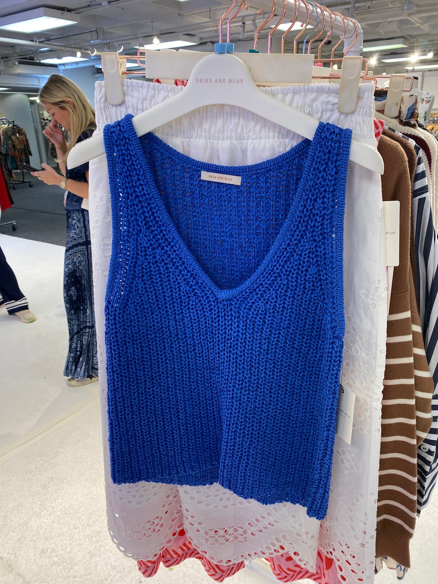 V Neck Knitted Tank