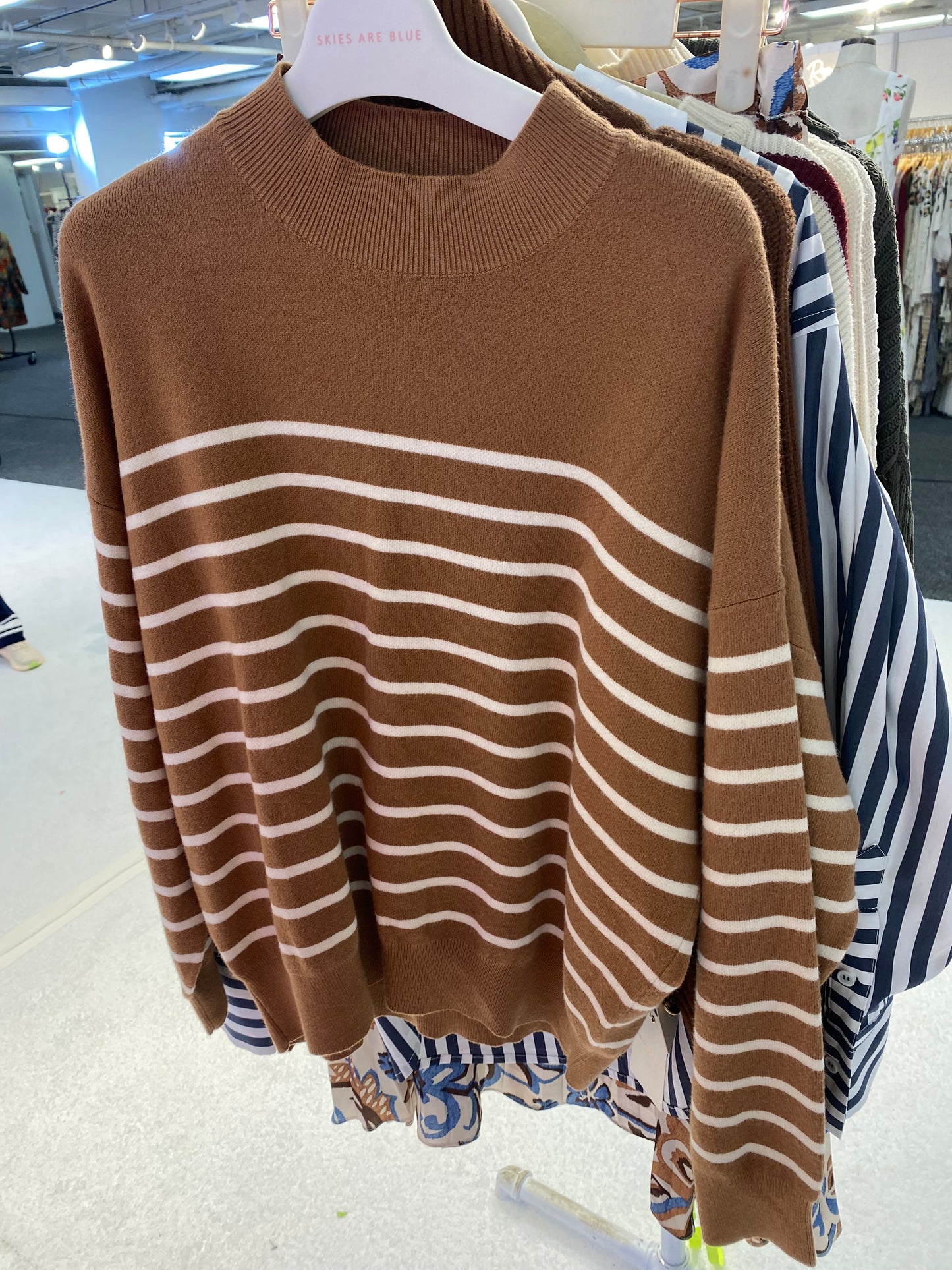 Camel/Cream Sweater