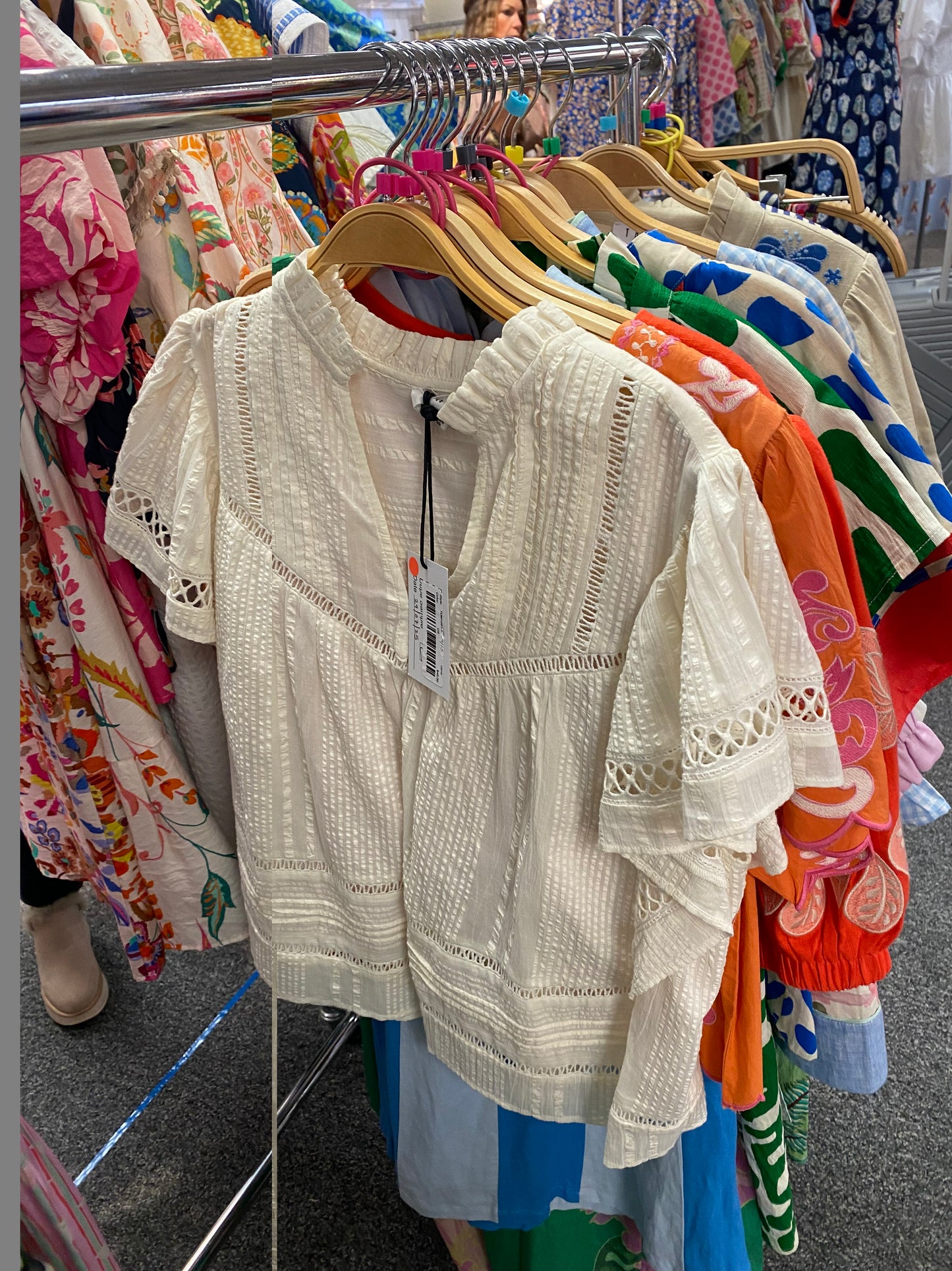 Lace Detail V-Neck Top