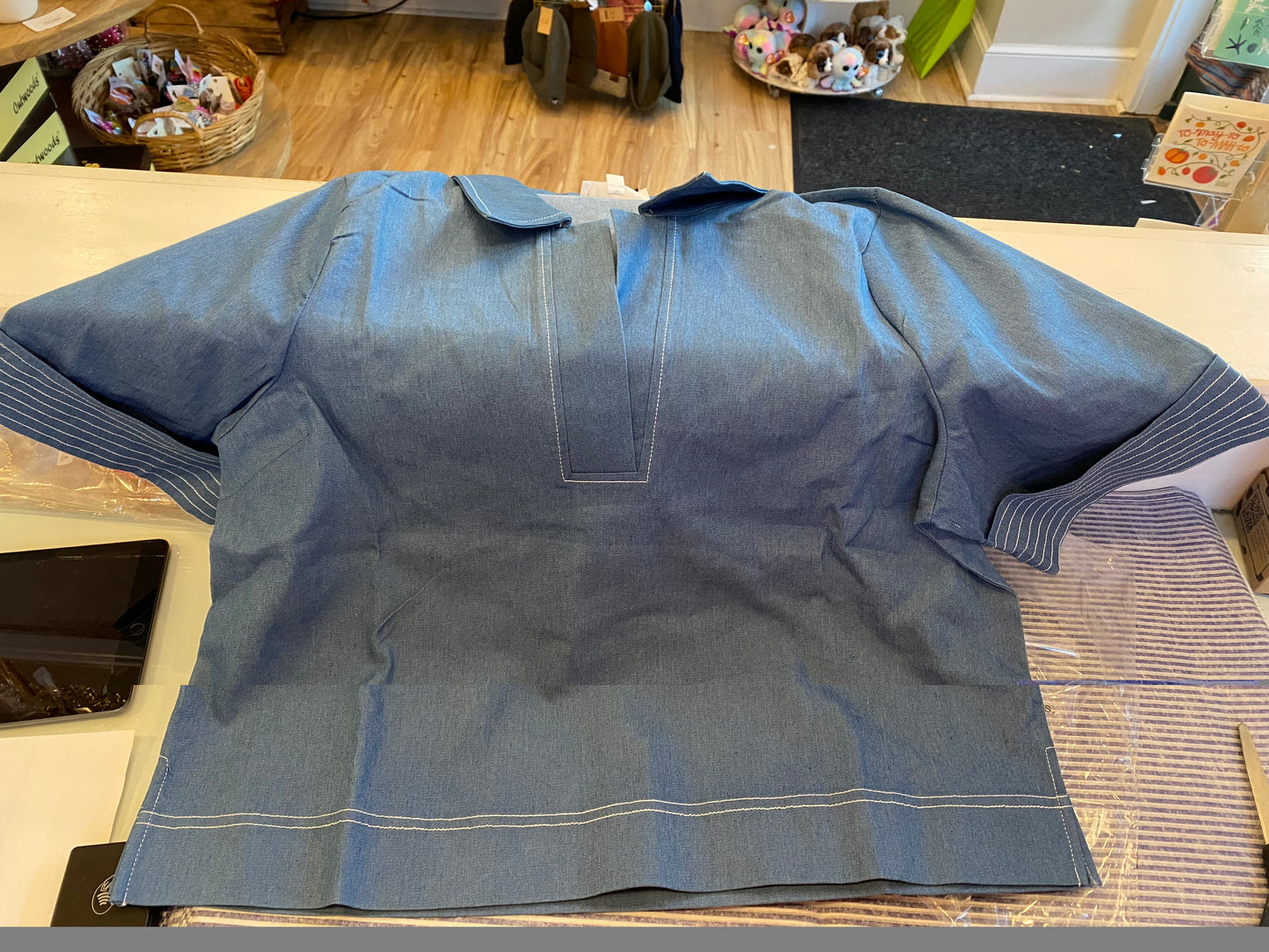 Collared Denim VNeck