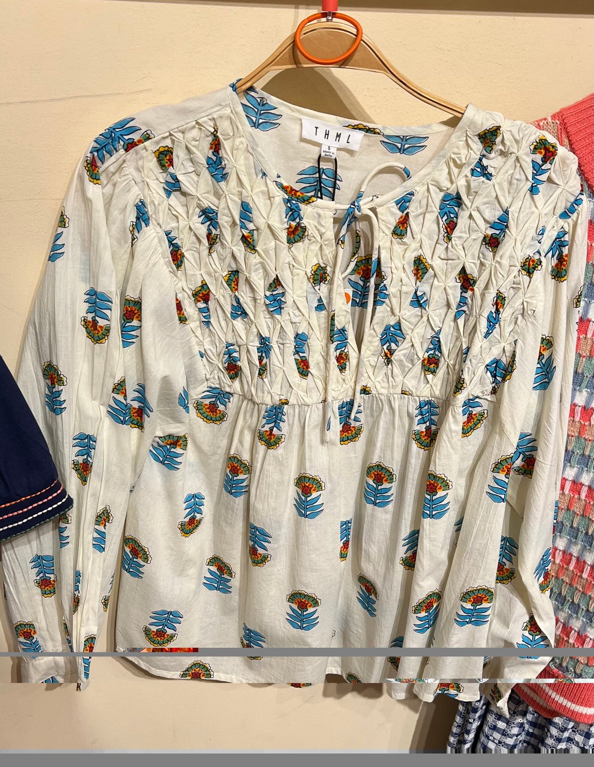 LS Cream Floral Top