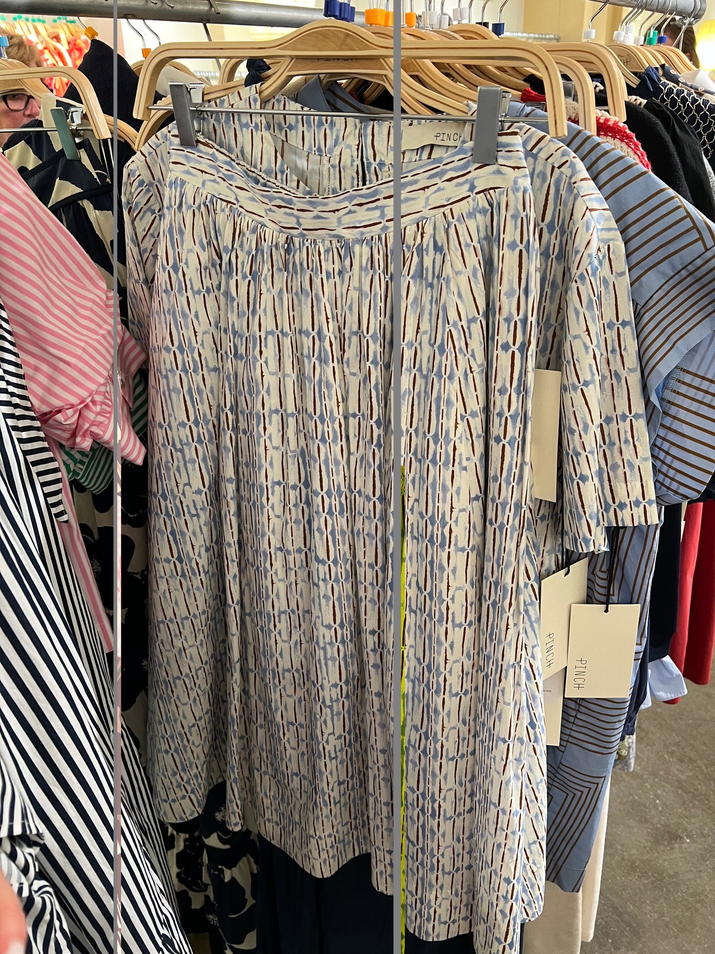 Geo Print Midi Skirt