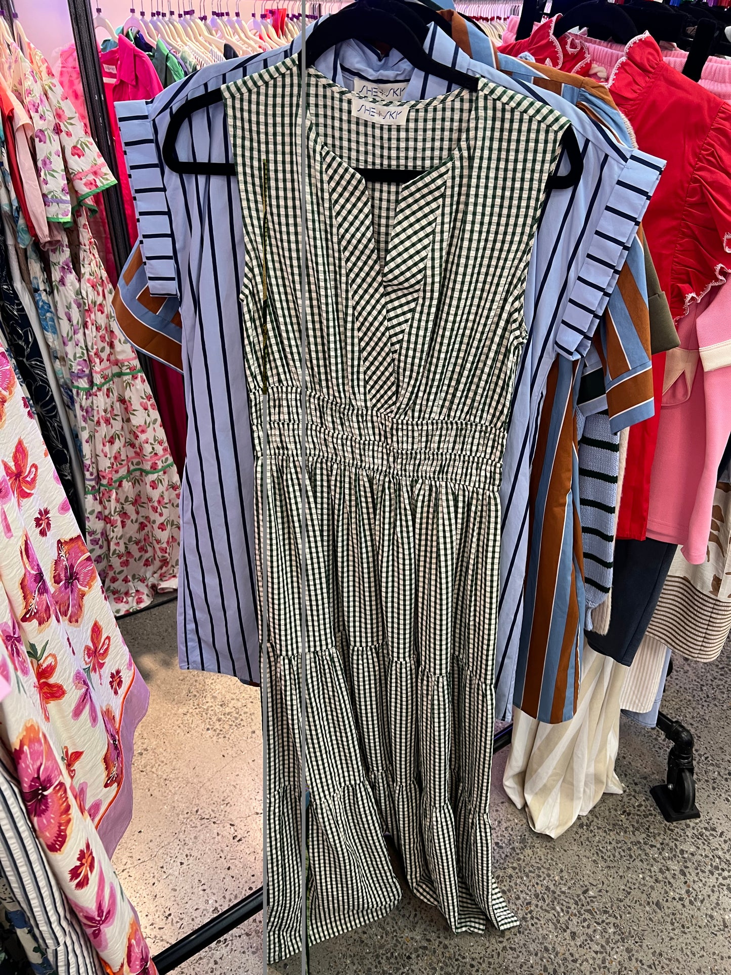 Green Gingham Dress