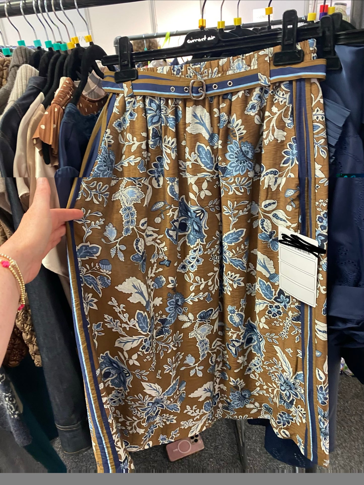 Blue Multi Belt Skirt