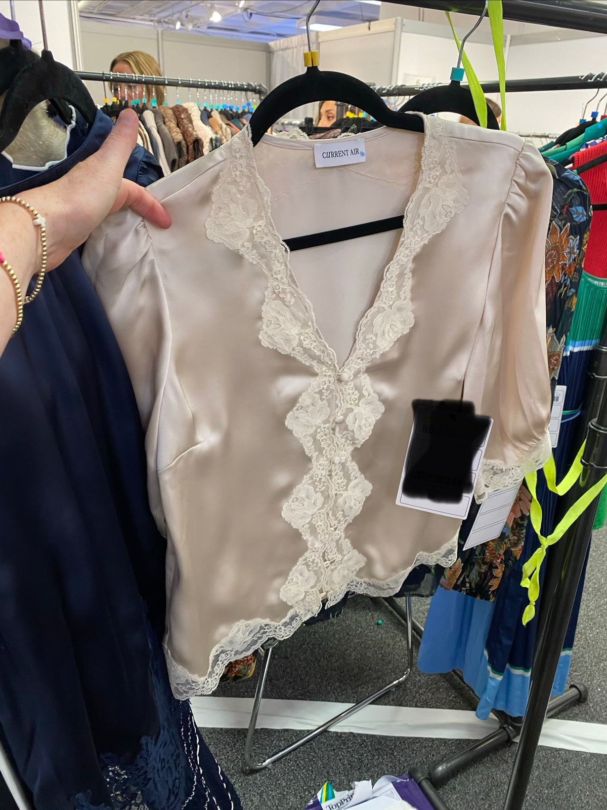 Lace Satin Closure Top