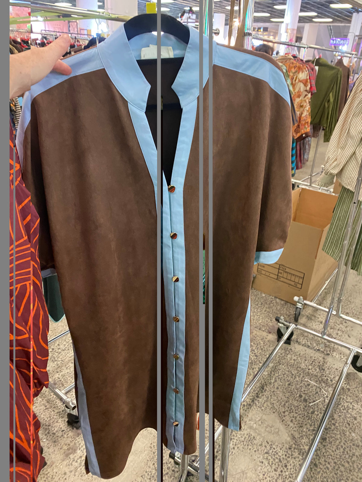 Brown/Blue Dress