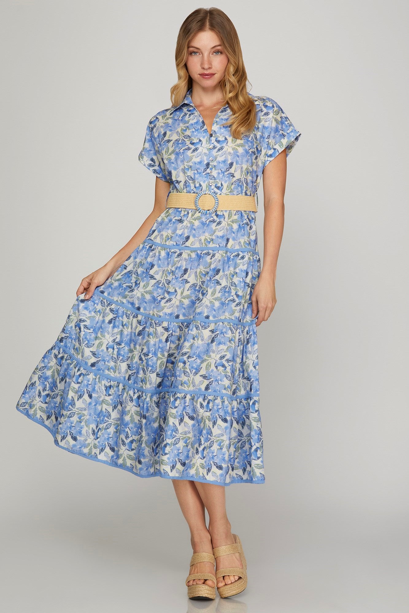 Belted Midi Dress