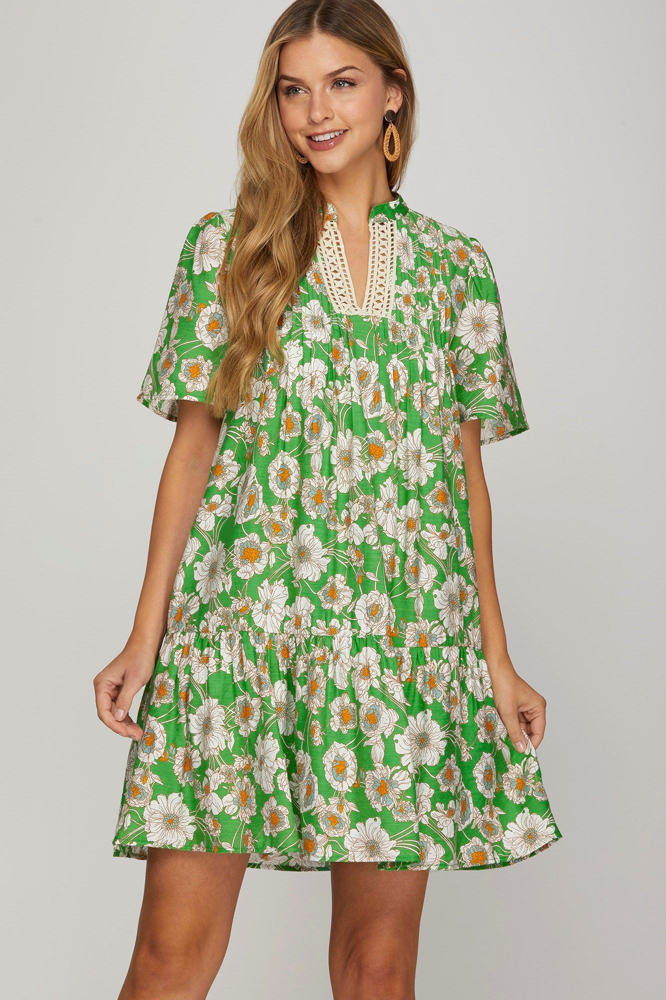 SS Green Mini Dress