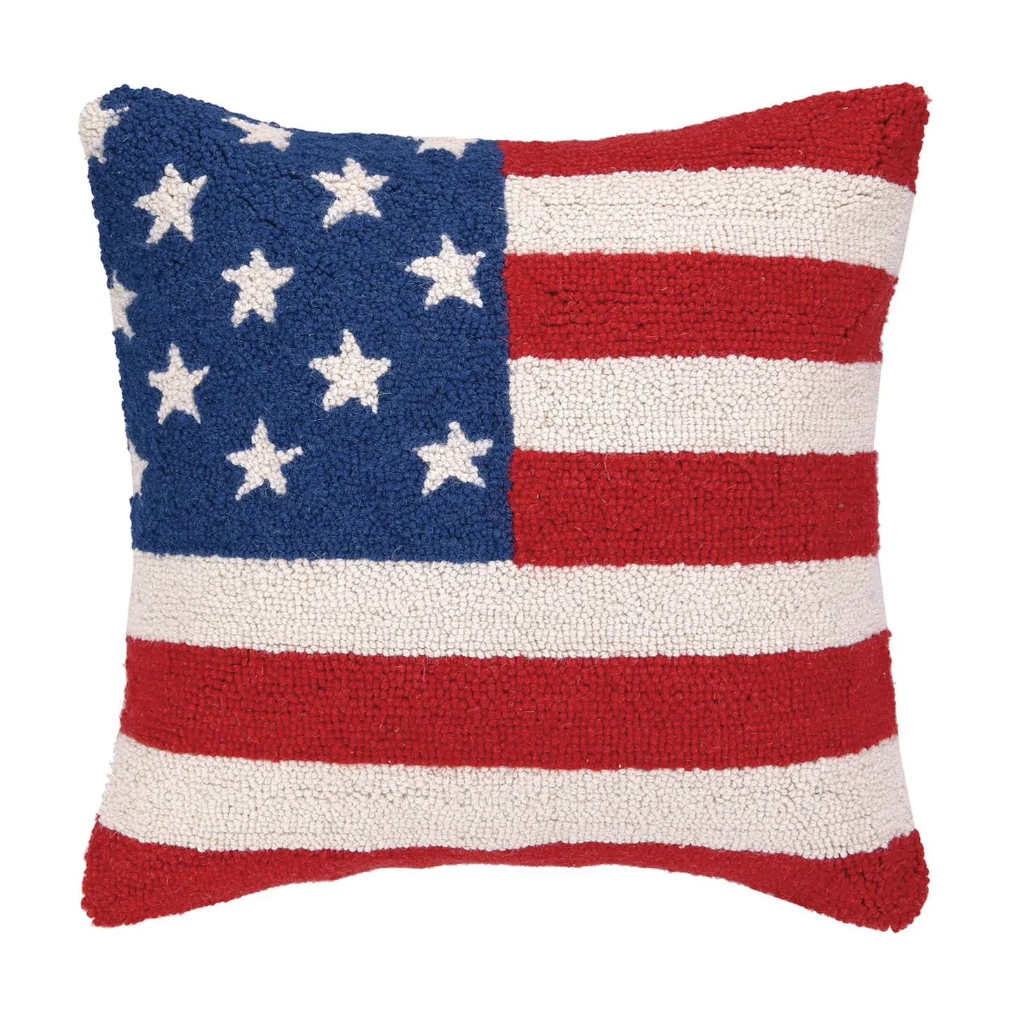 American Flag Red White and Blue Hook Pillow