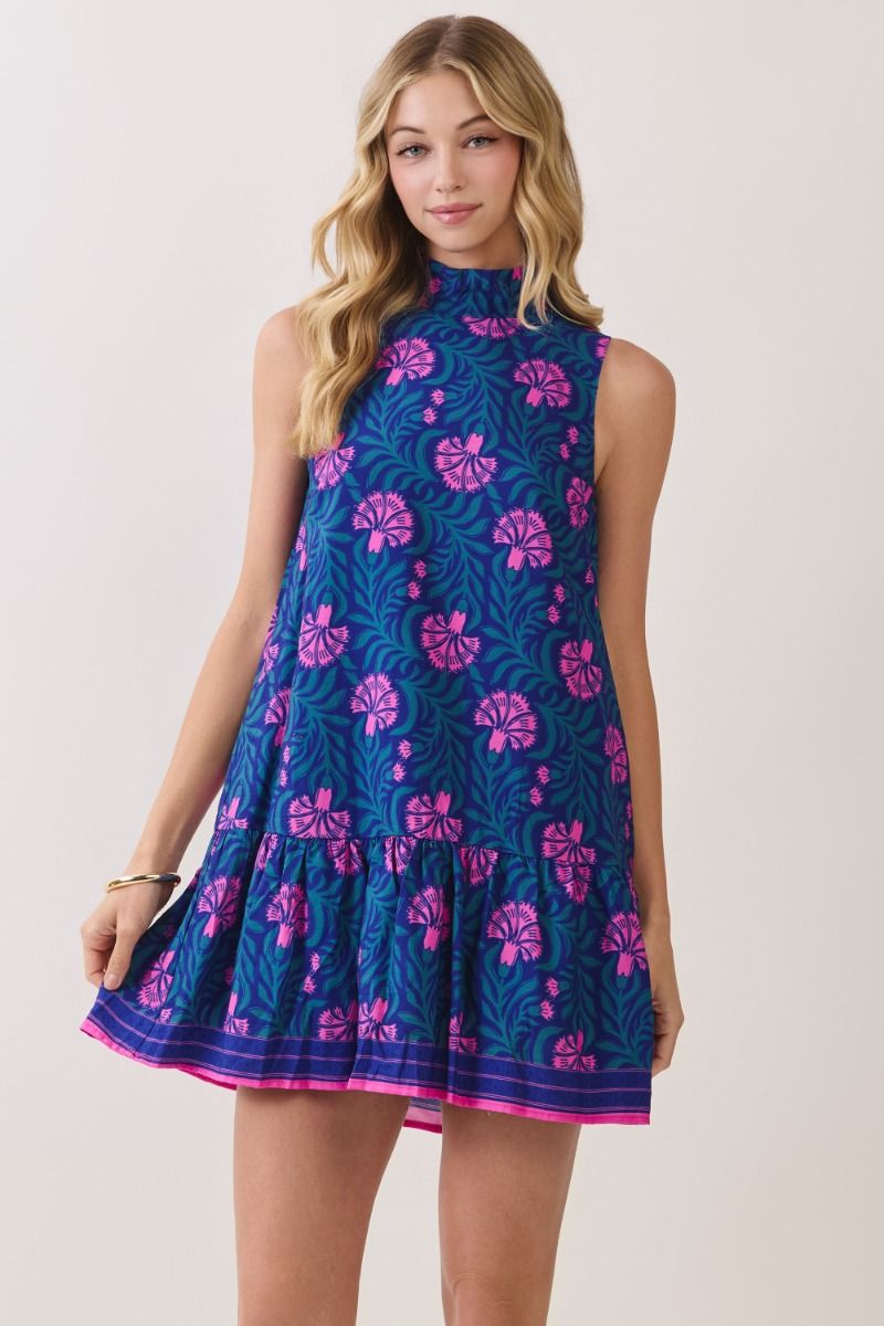 Blue Floral Dress