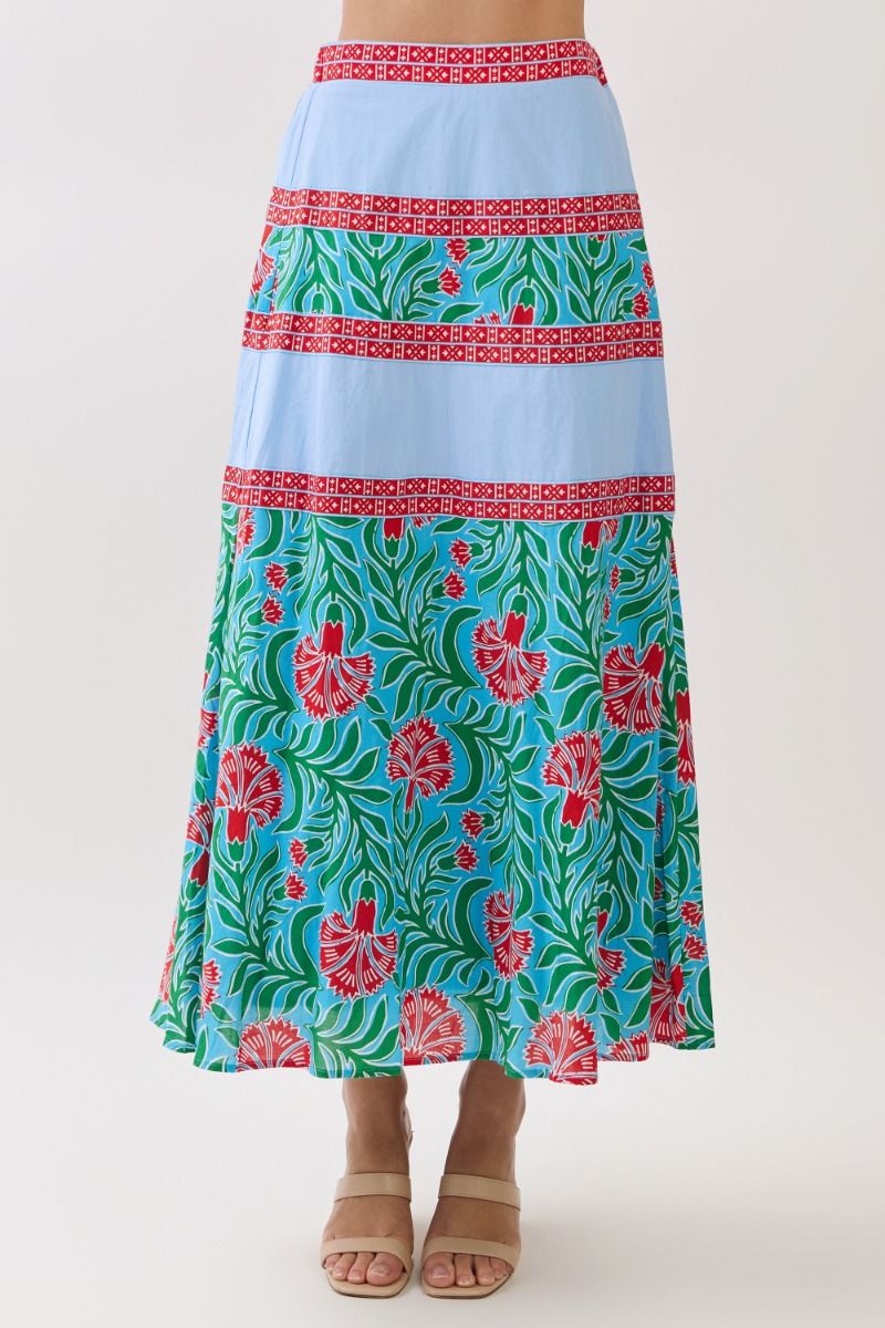 Blue/Red Skirt