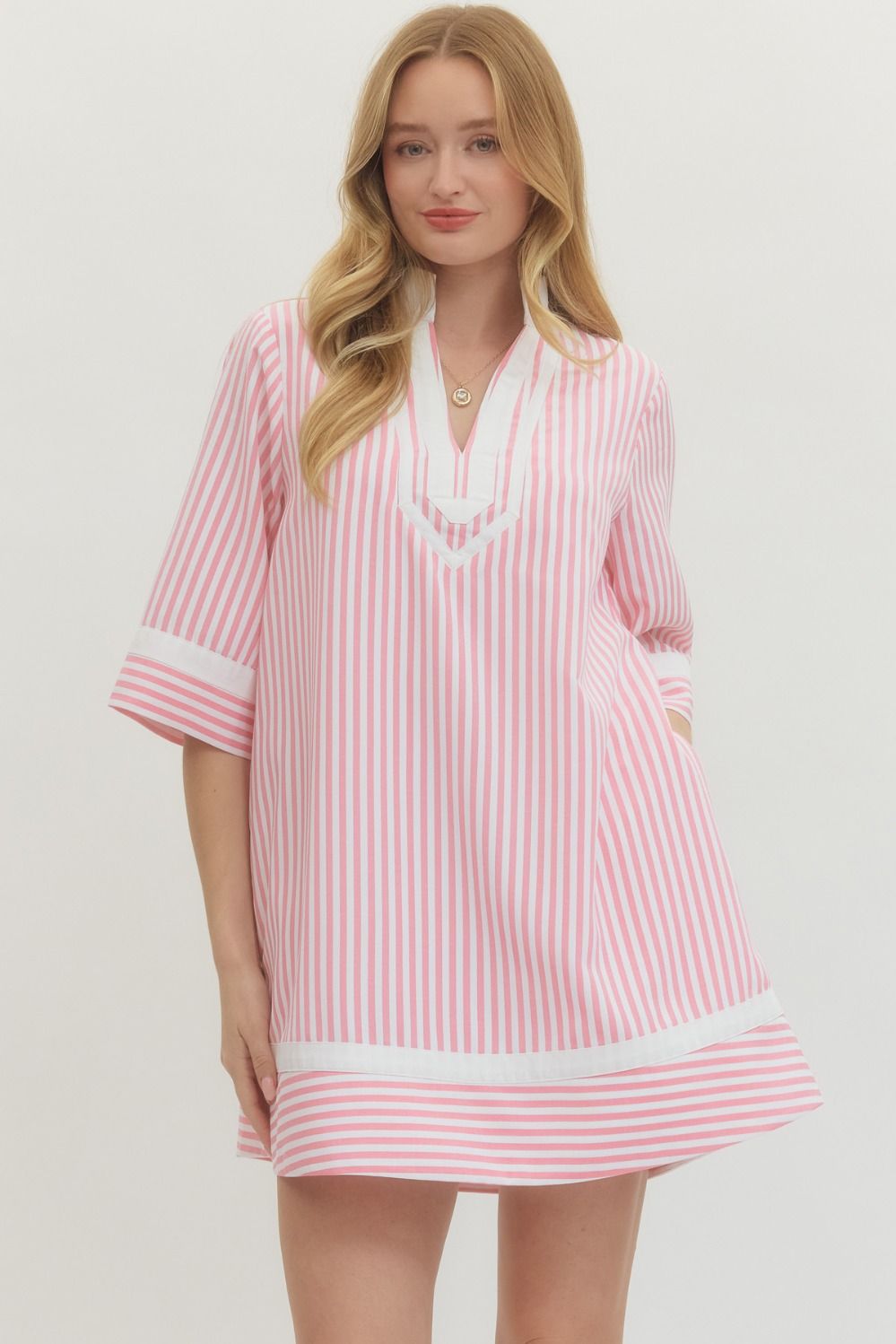 Coastal Stripe Dress - Blue