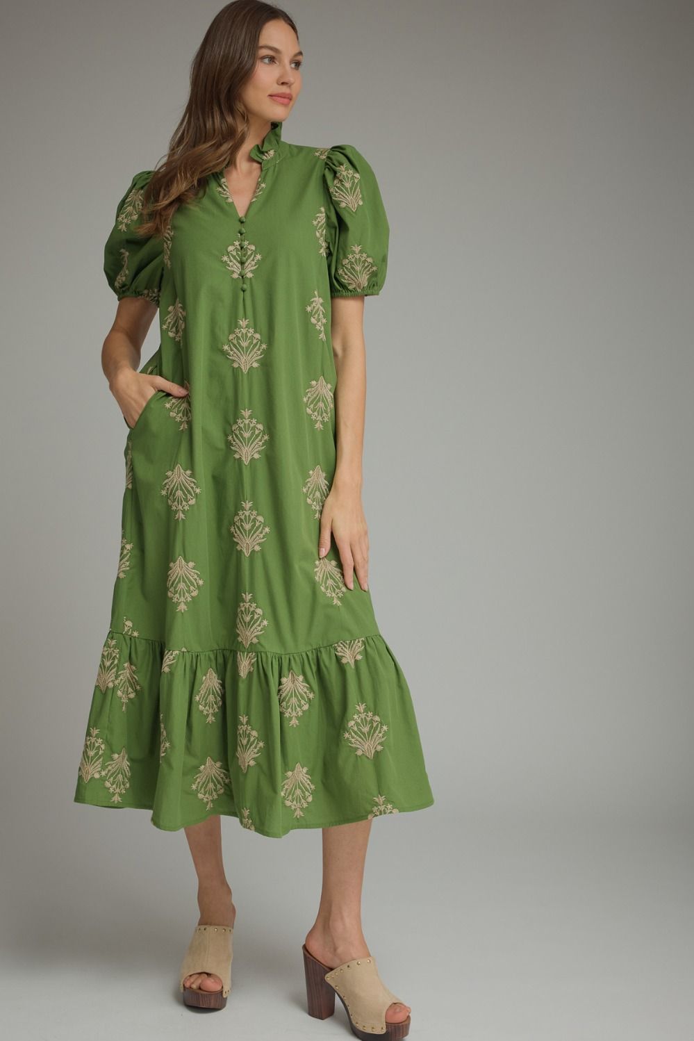 Botanical Midi Dress