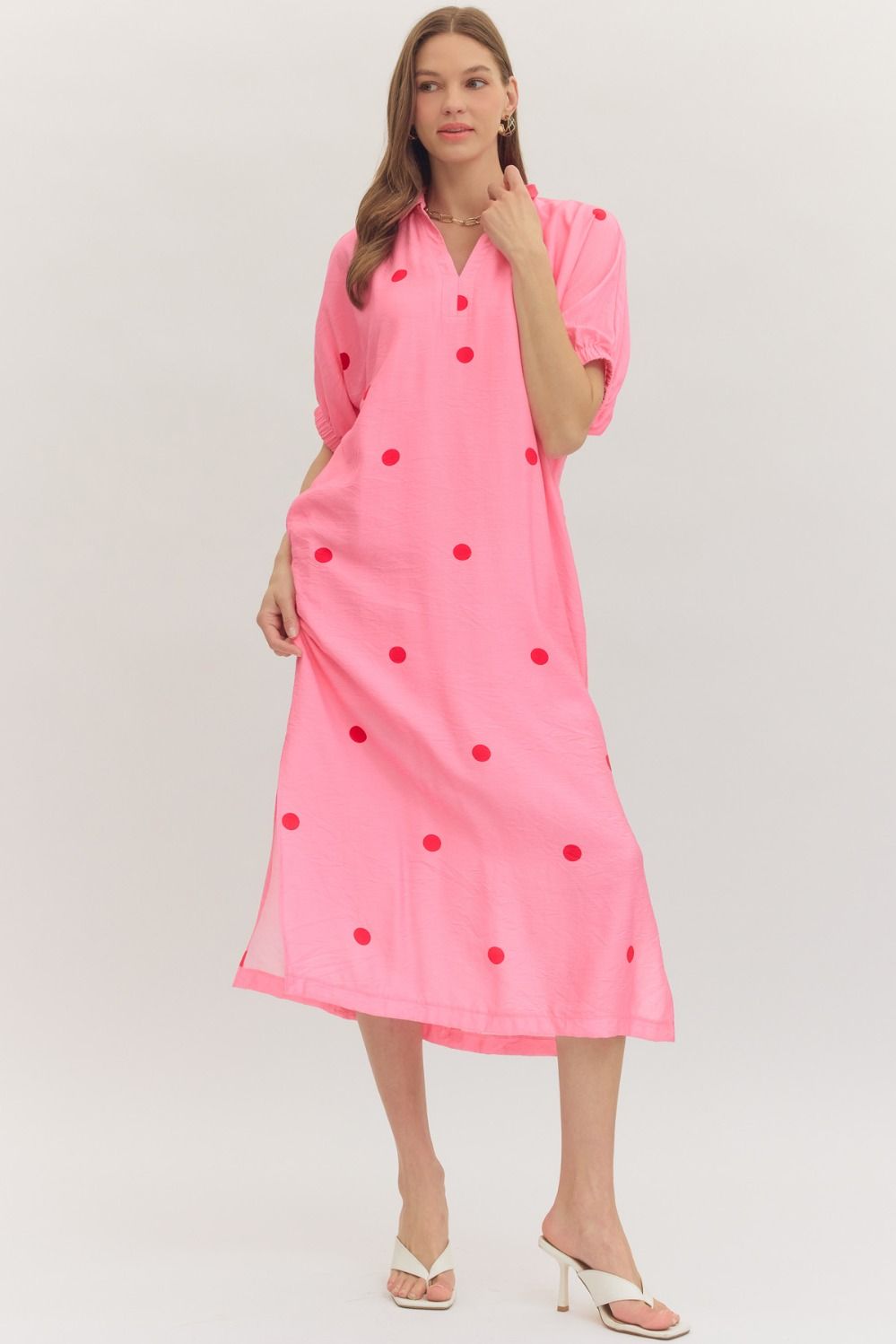 Blue Polka Dot Dress