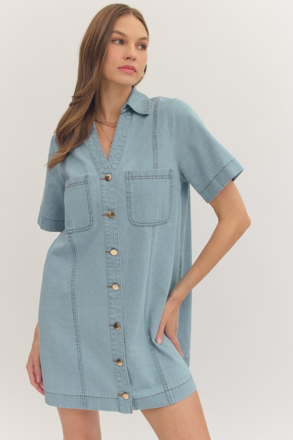 Denim Midi Dress
