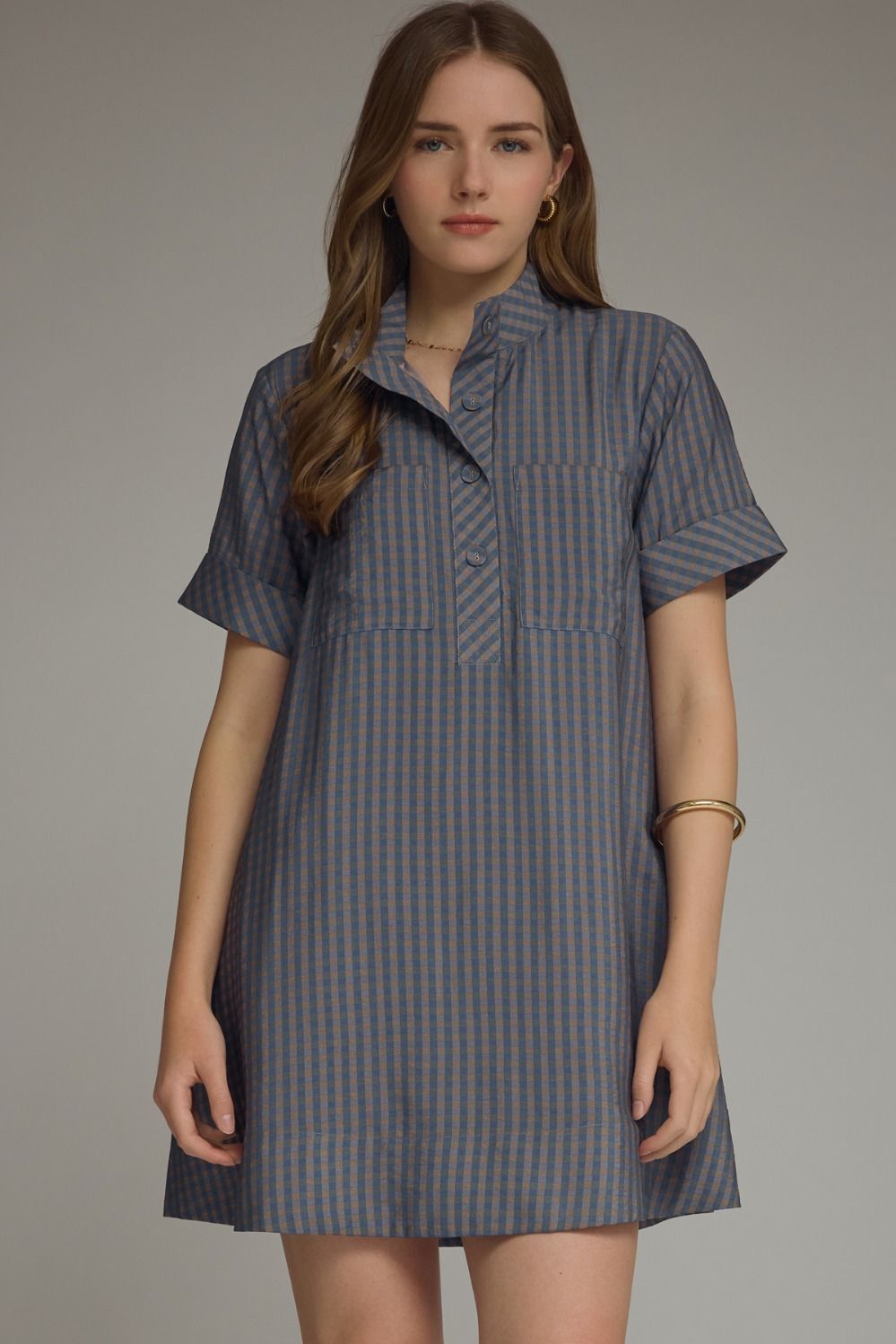 Gingham SS Dress