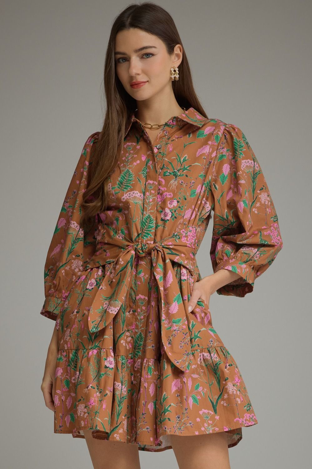 Camel Mini Dress