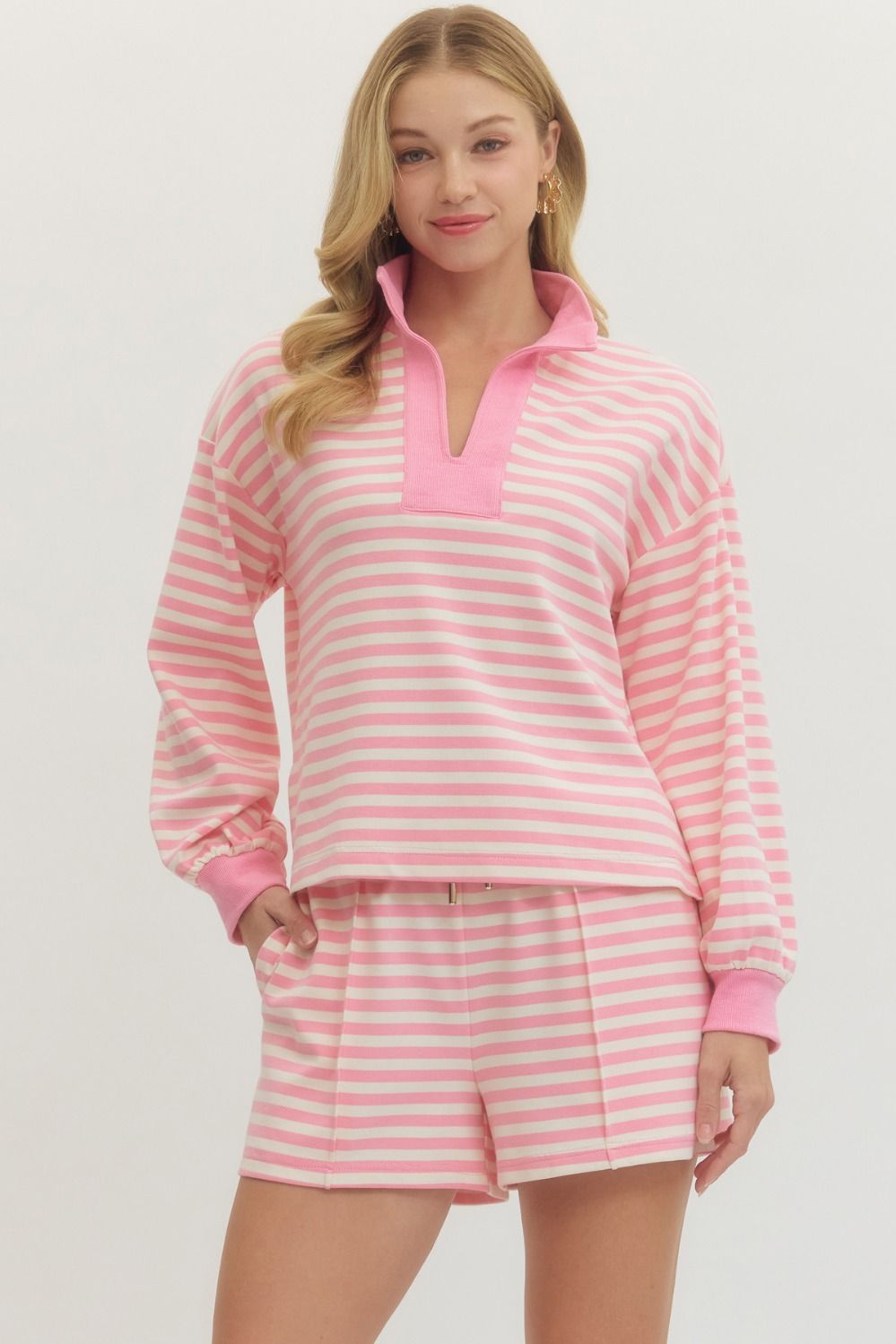 Prink Stripe Top