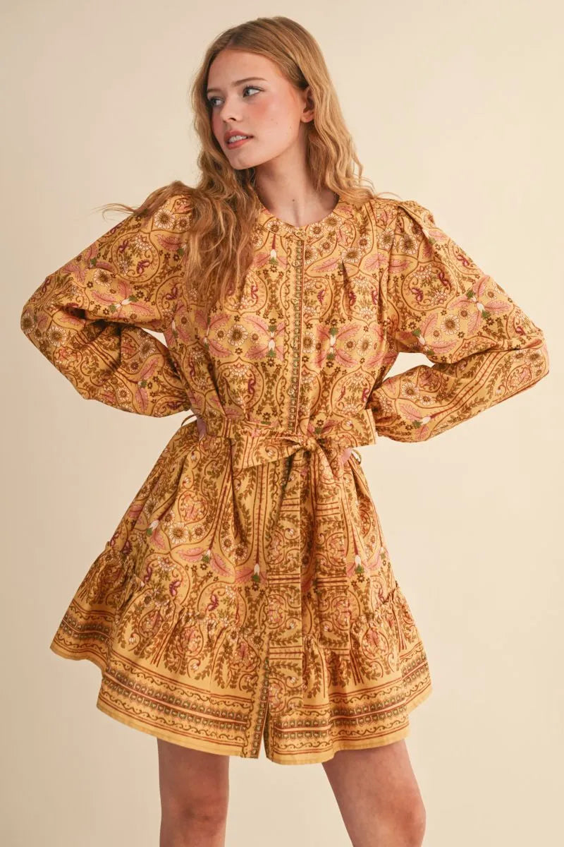 Mustard Multi Dress