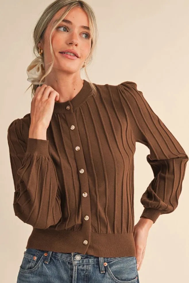Ribbed Cardigan