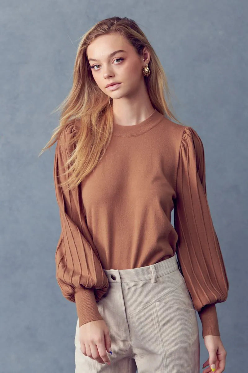 Pleat Detail Sweater