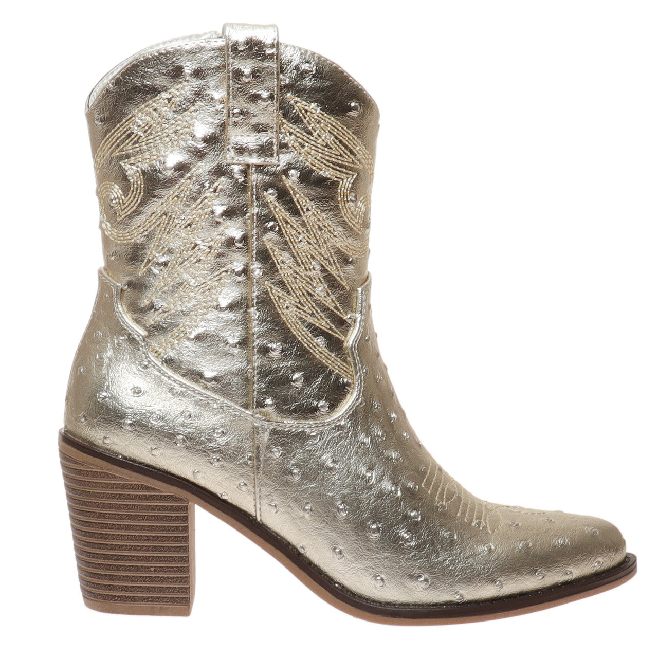 Gold Croco Boot