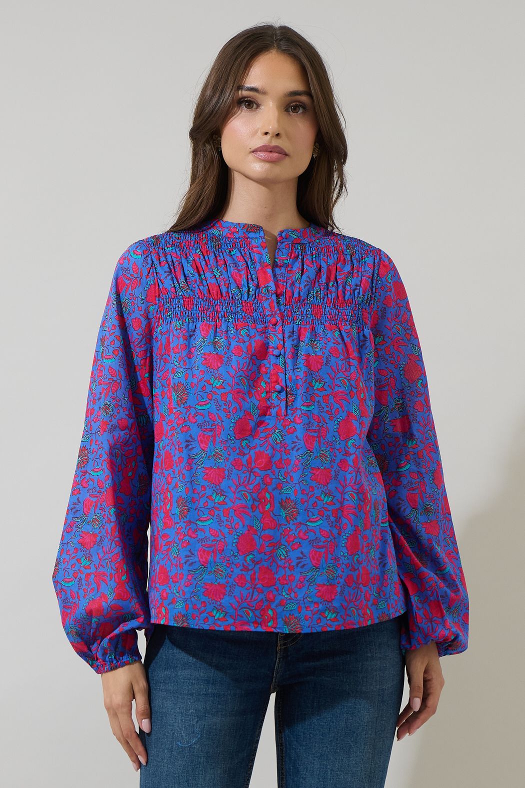 Tanya Smocked Top