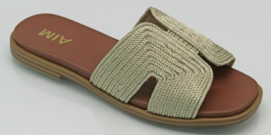 Woven Sandal - Gold