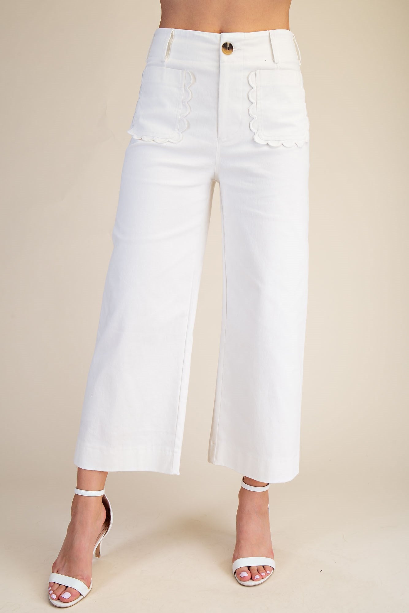 Cropped Wide-Leg Pants