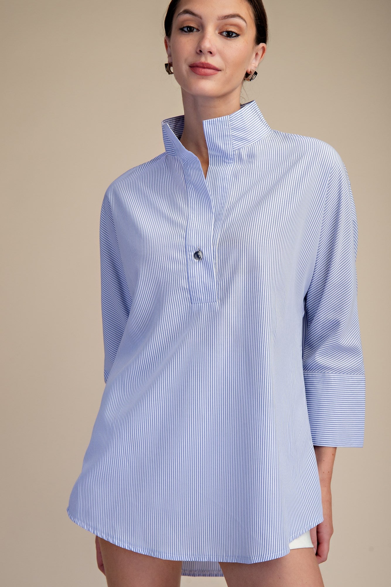 Sky Dolman Slv Top