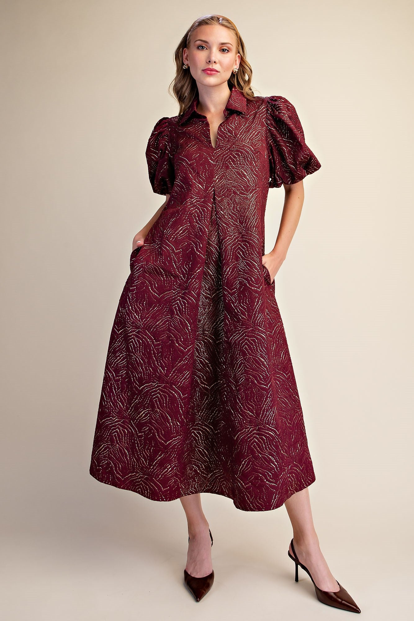 Burgundy Dress