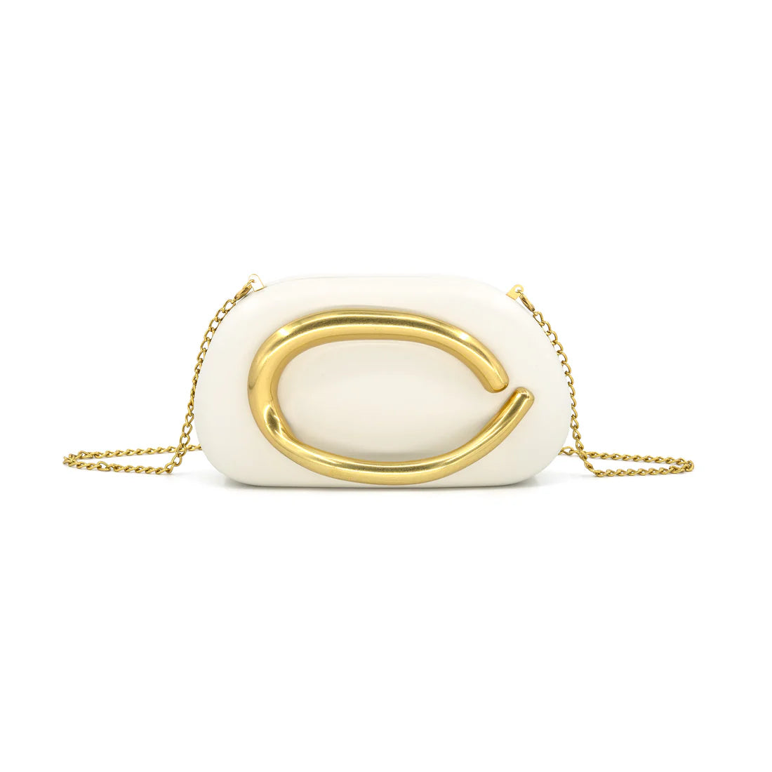 Beige/Gold Evening Purse