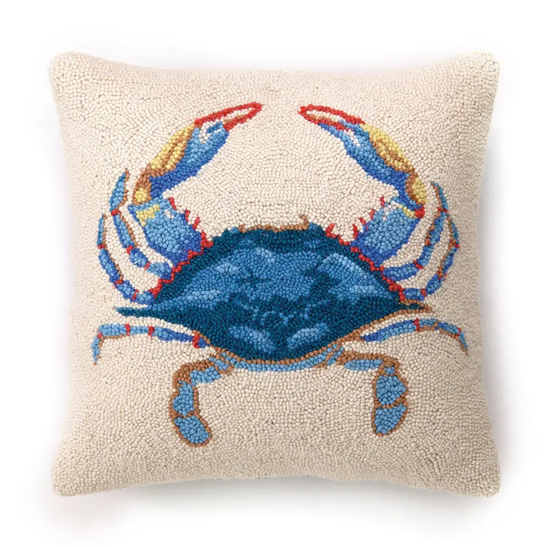 Blue Crab Hook Pillow