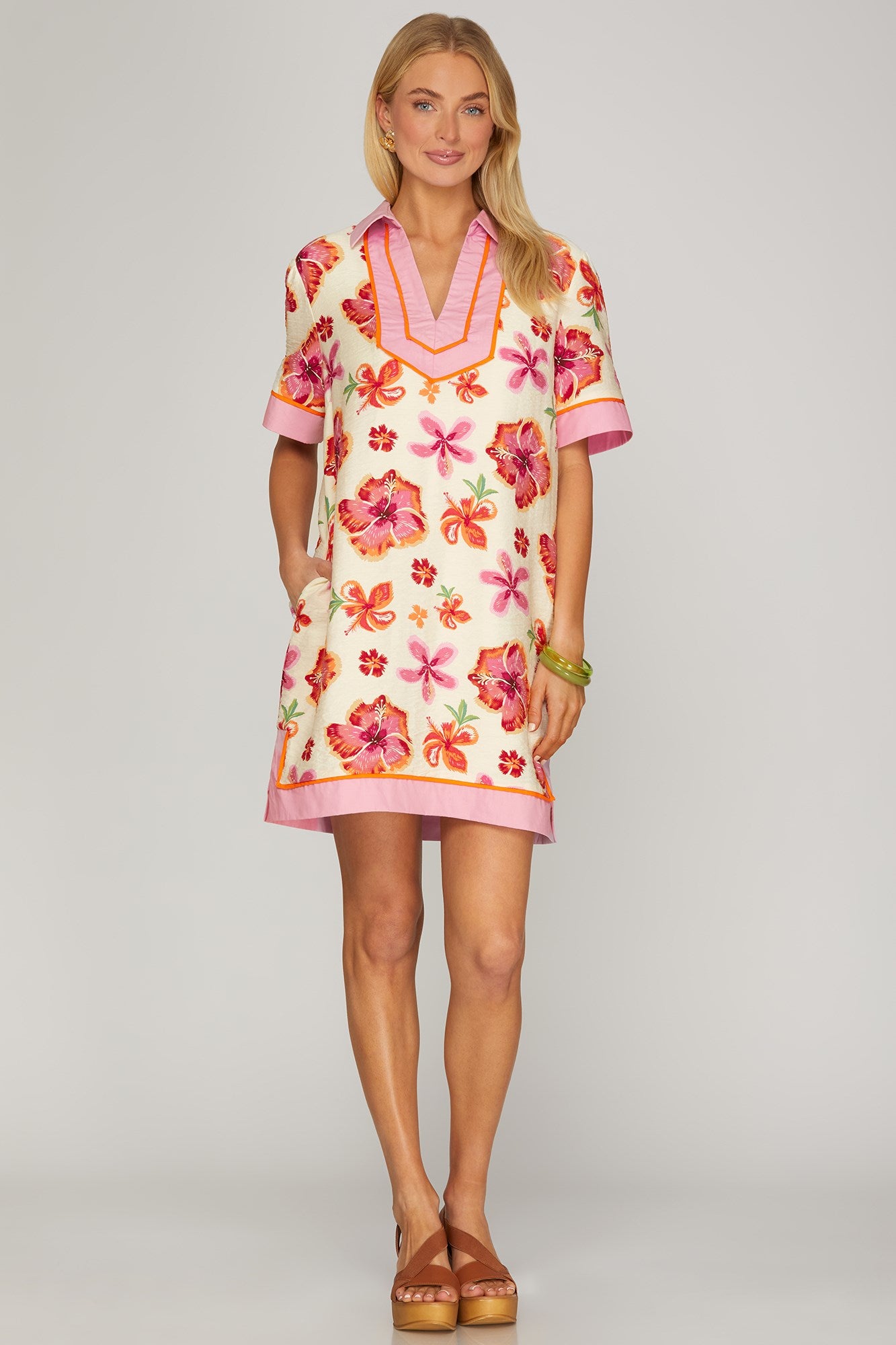Floral Woven Mini Dress