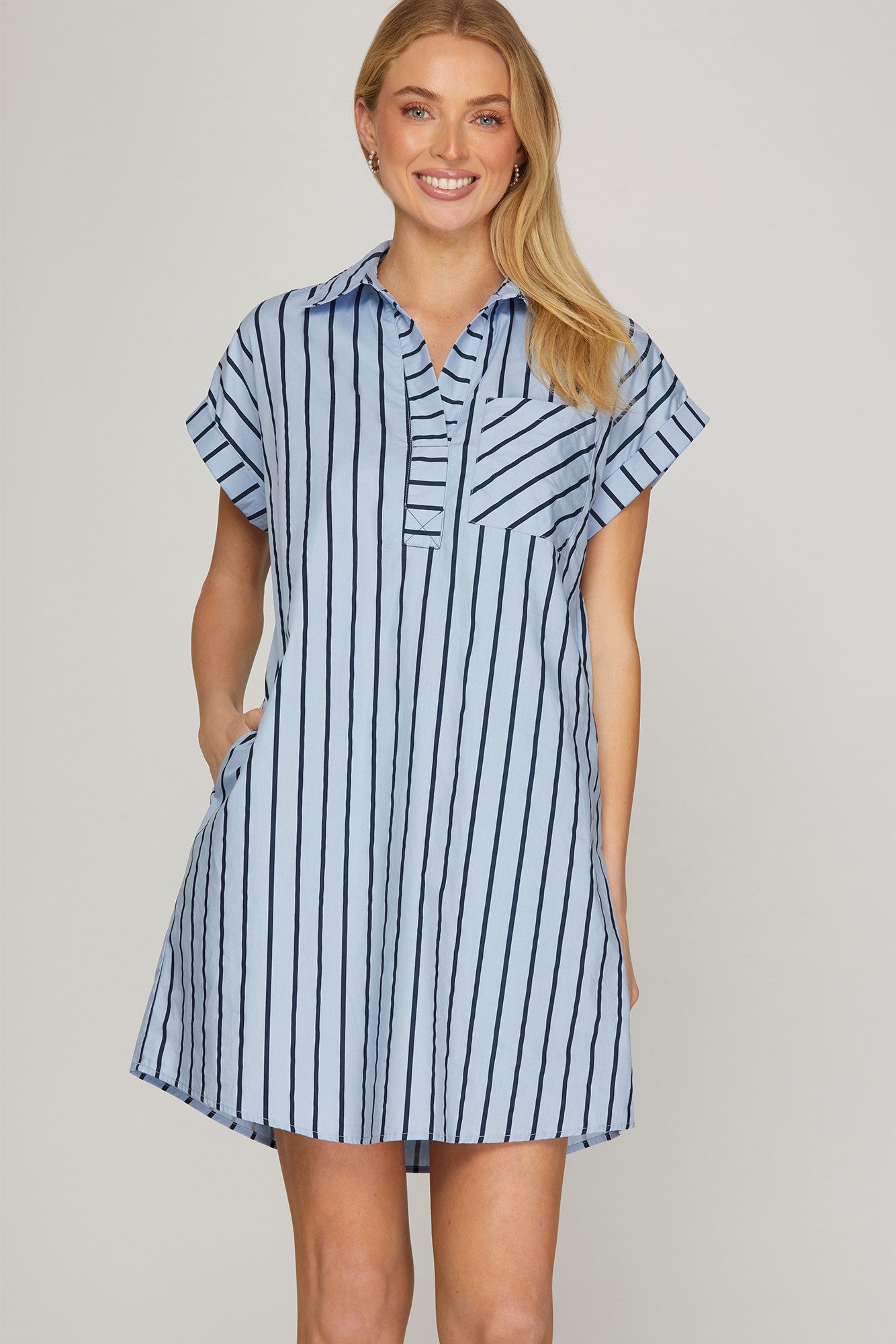 Blue Stripe Dress