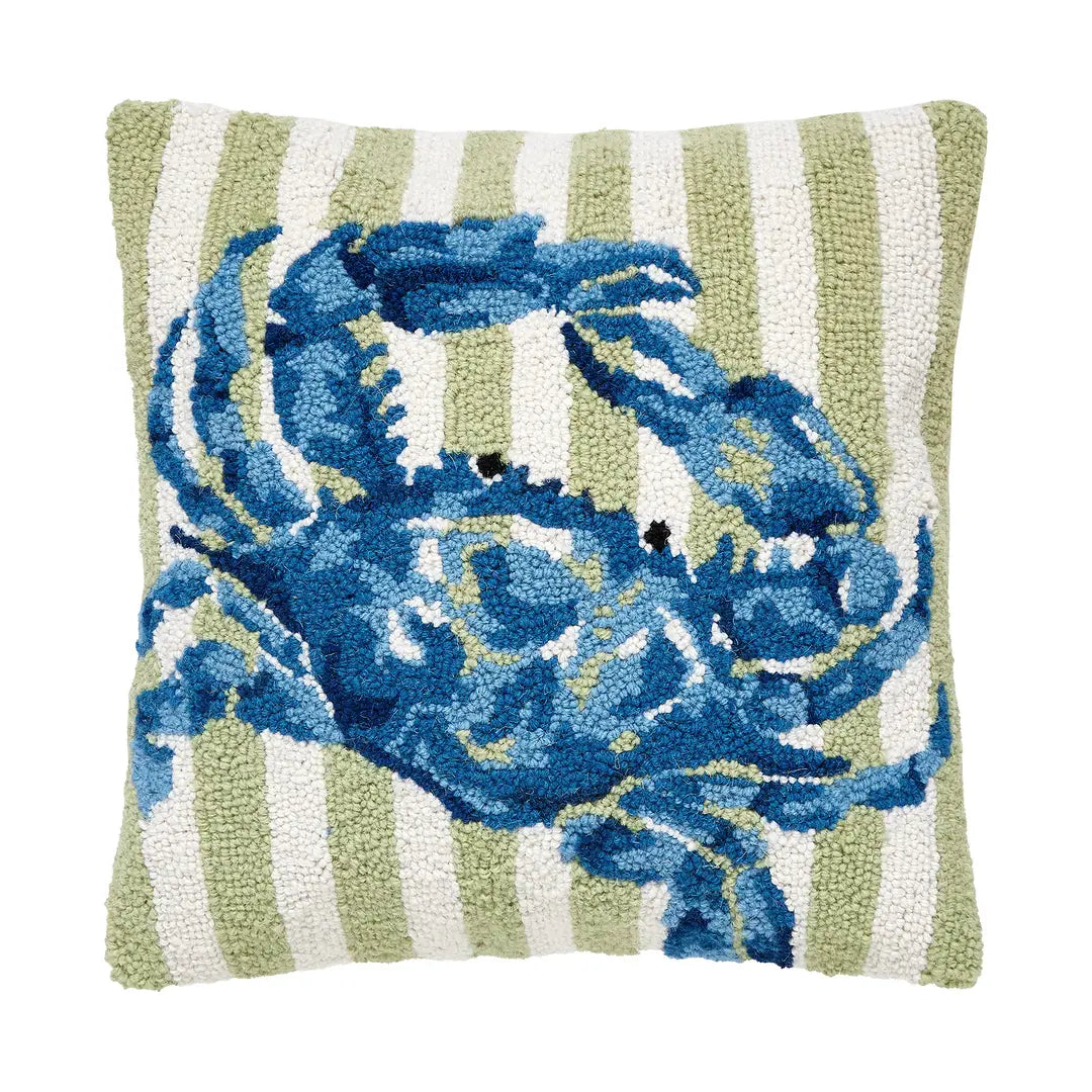 Blue Crab Hook Pillow