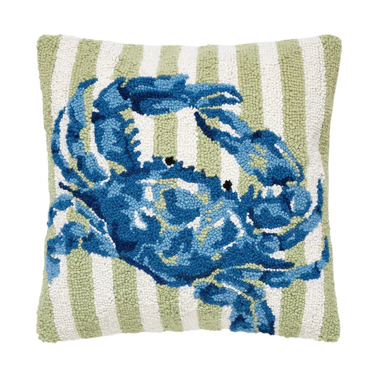 Blue Crab Hook Pillow
