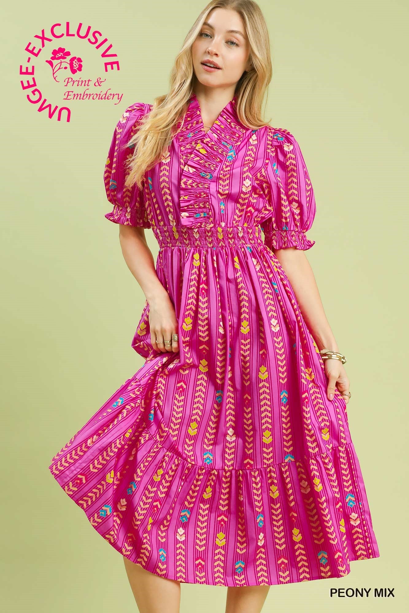 Peony Mix Dress