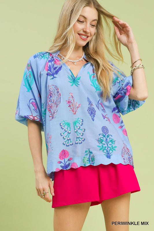 Periwinkle Mix Top