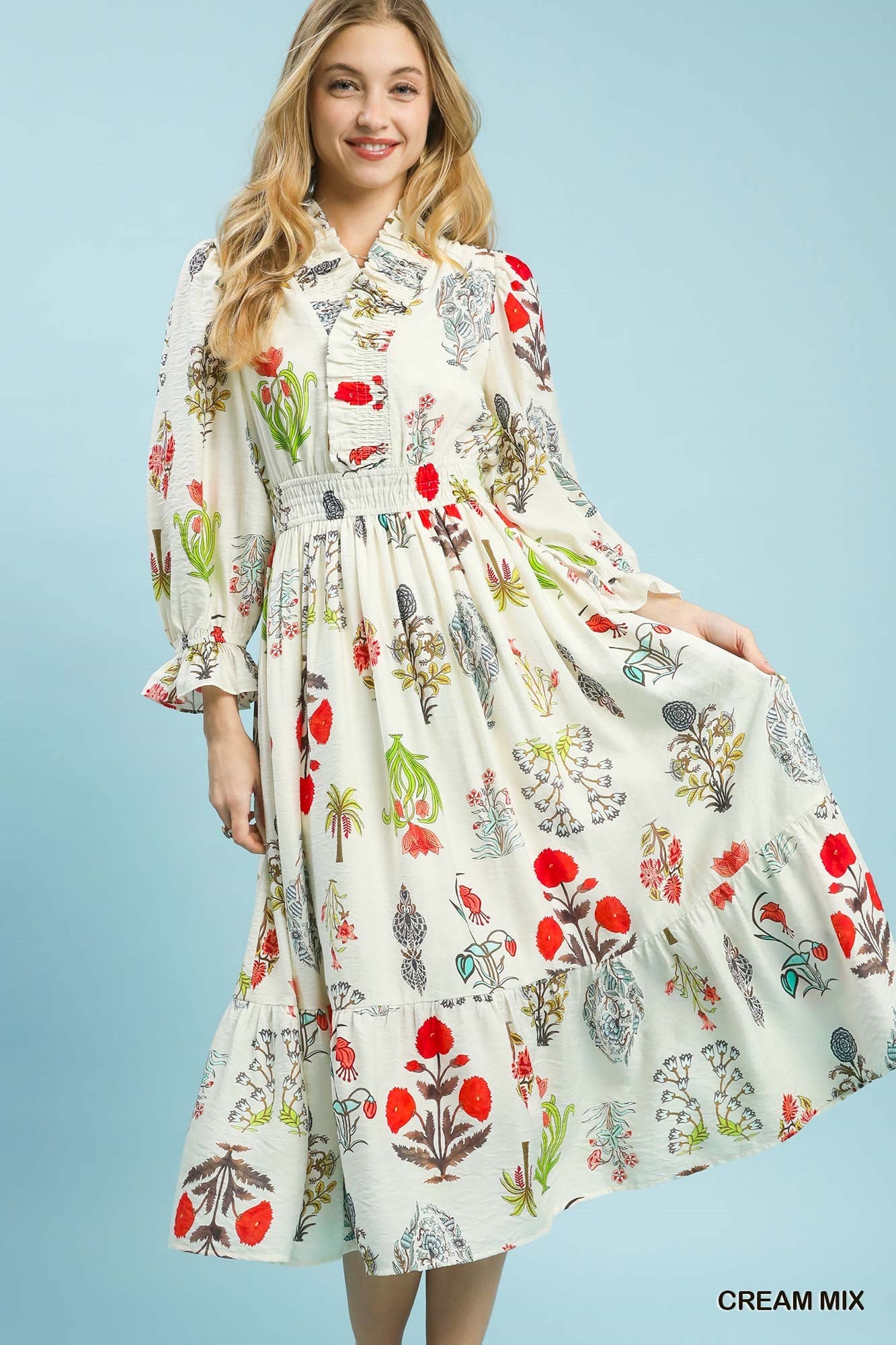 Cream Mix Dress